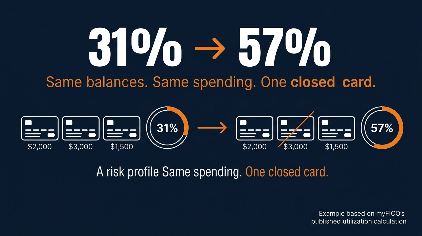 Same balances. Same spending. One closed card.