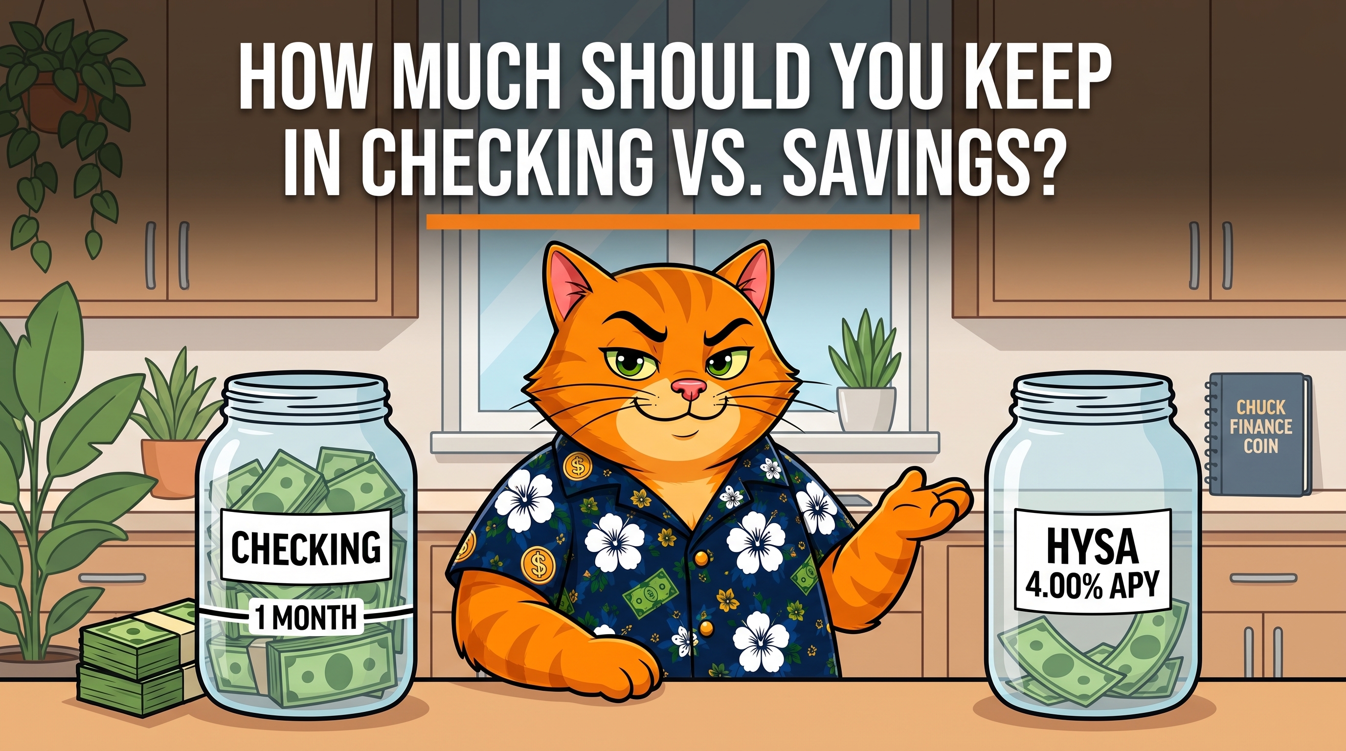 How Much Should You Keep in Checking vs. Savings?