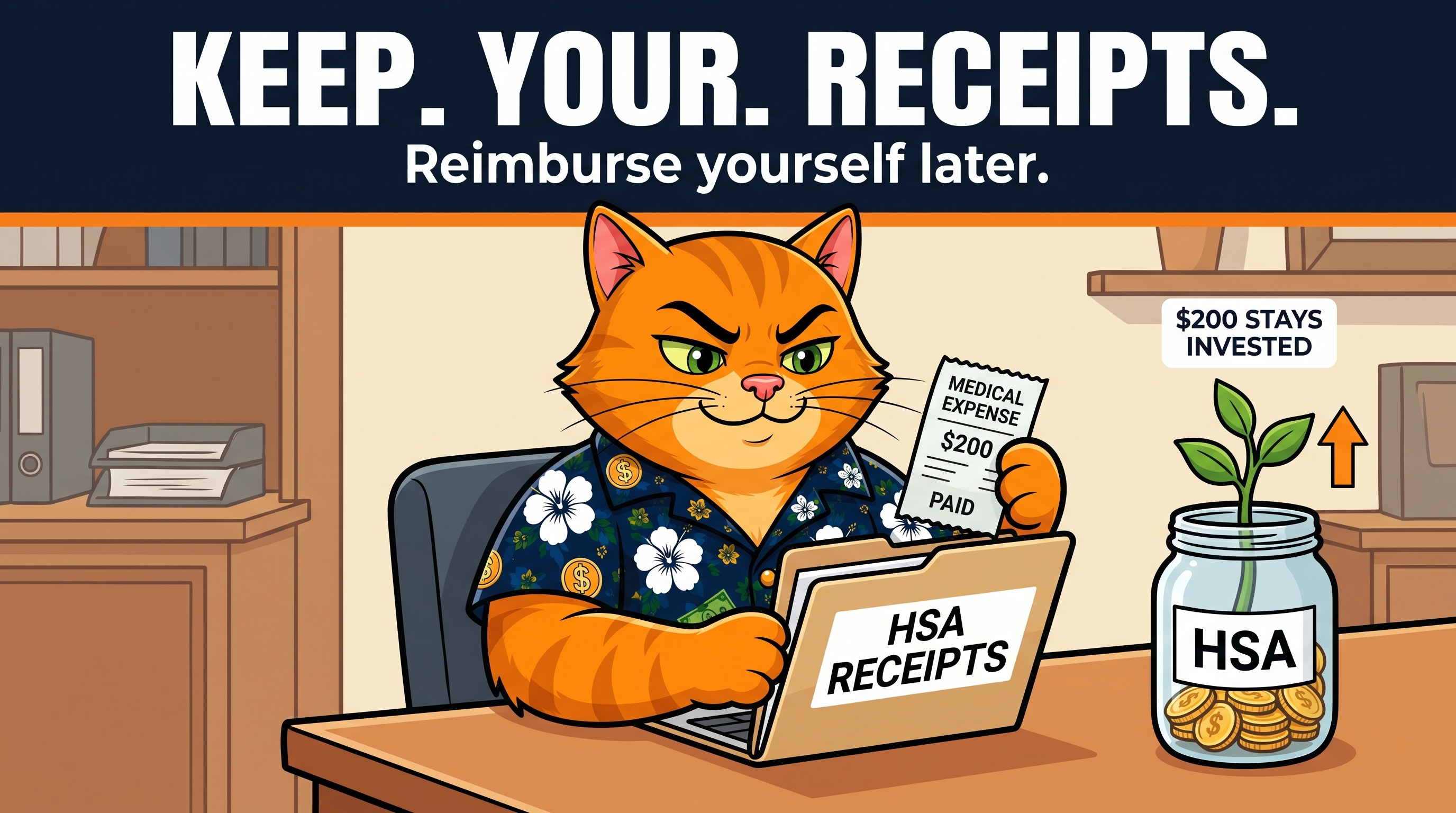 Keep your receipts. Reimburse yourself later.