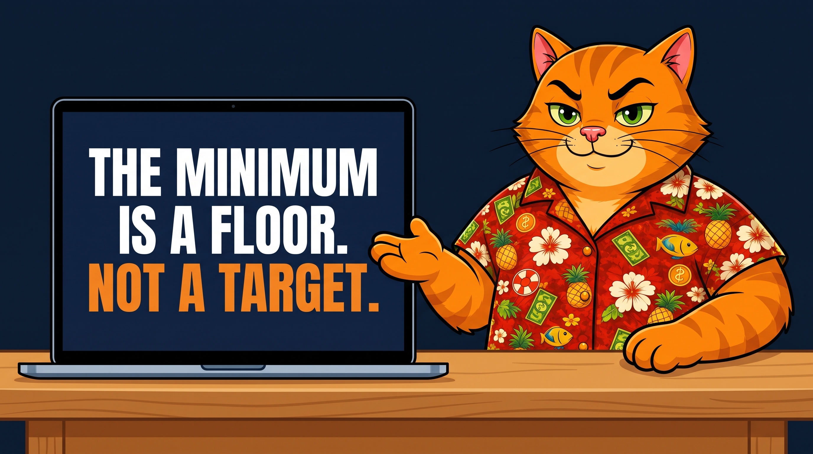 The minimum is a floor. Not a target.