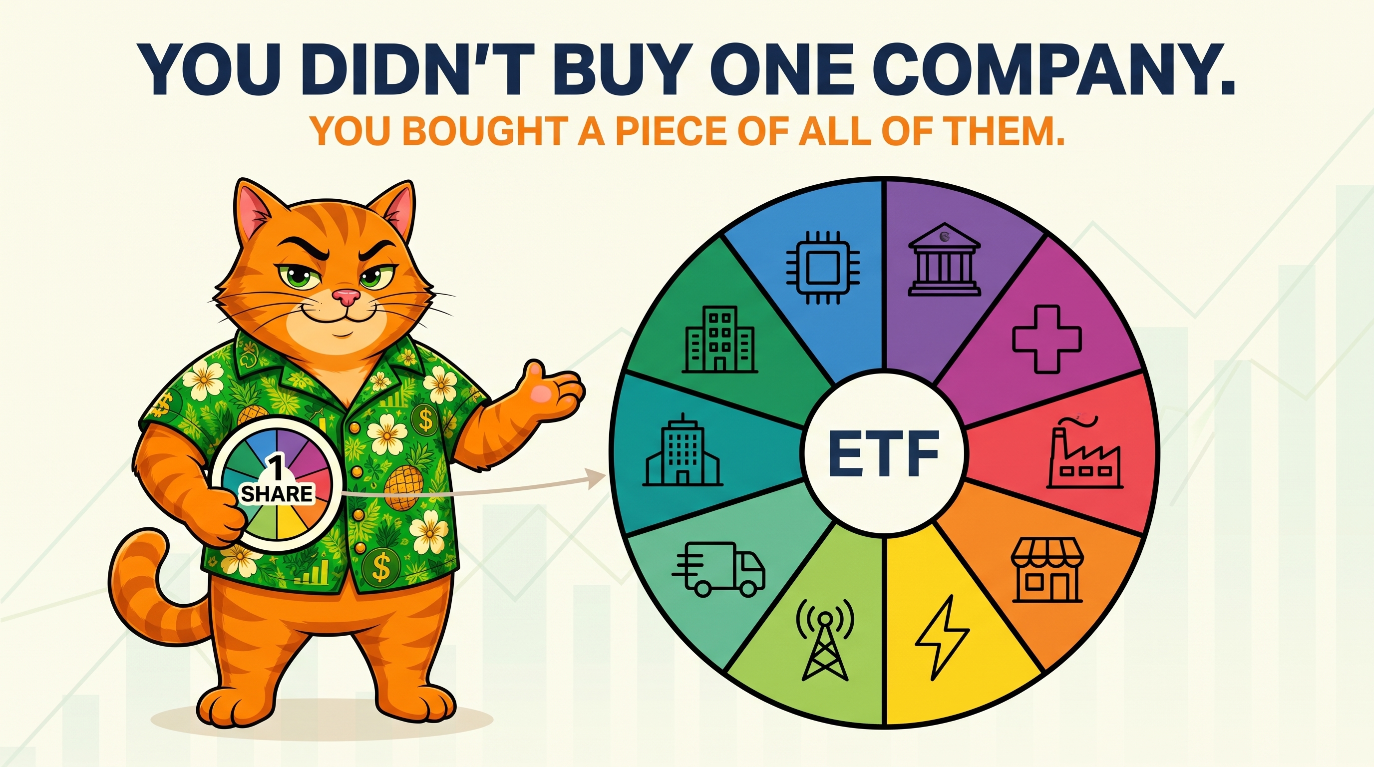 One basket. A slice of every company inside it.