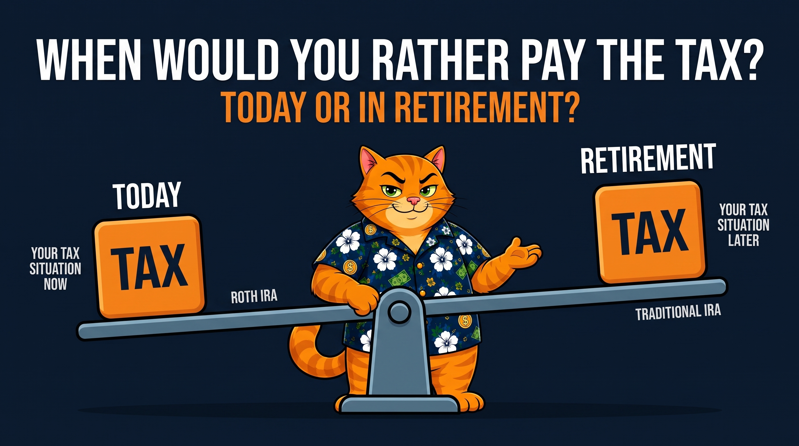 When would you rather pay the tax — today, or in retirement?