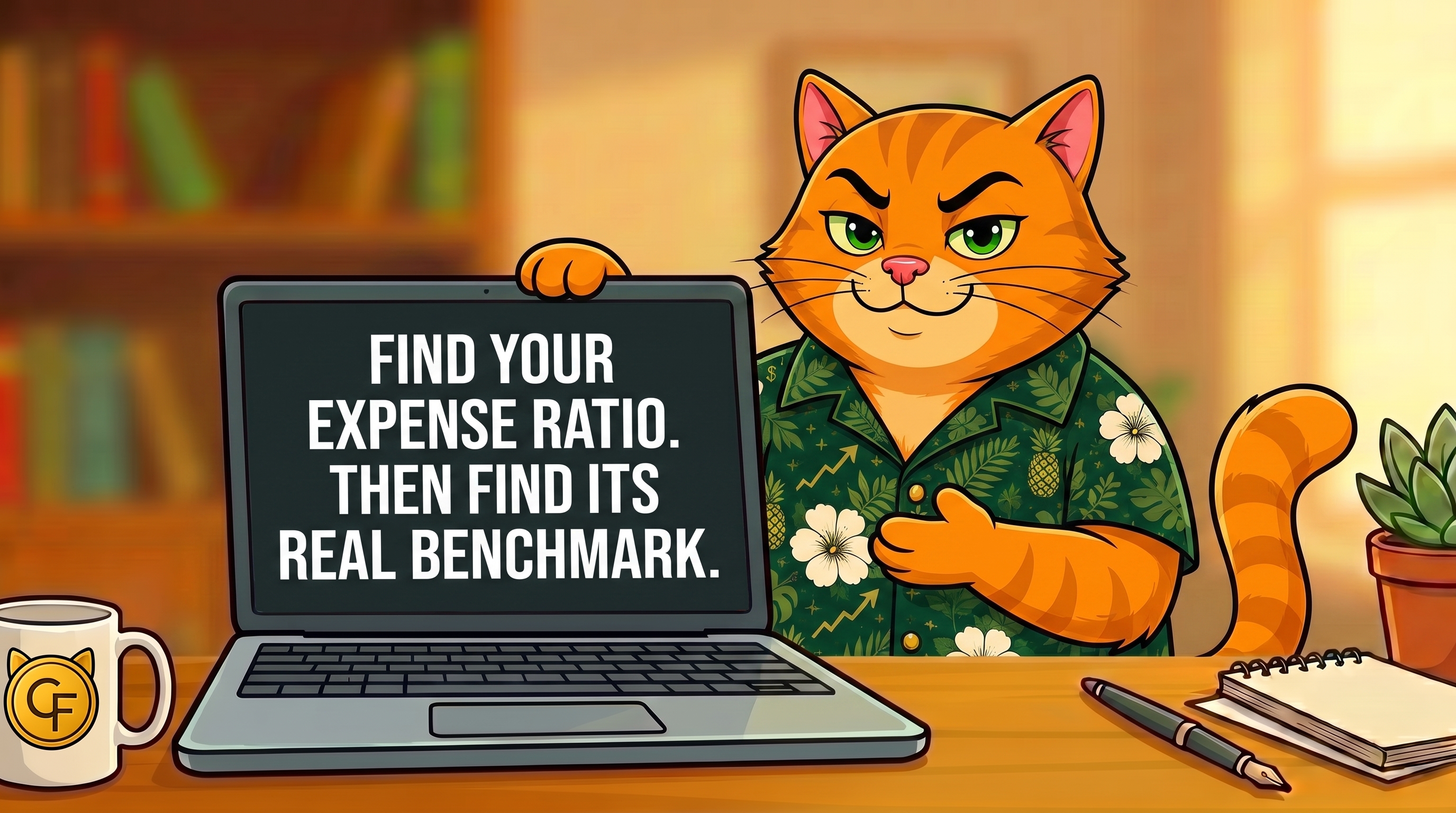 Find your expense ratio. Then find its real benchmark.