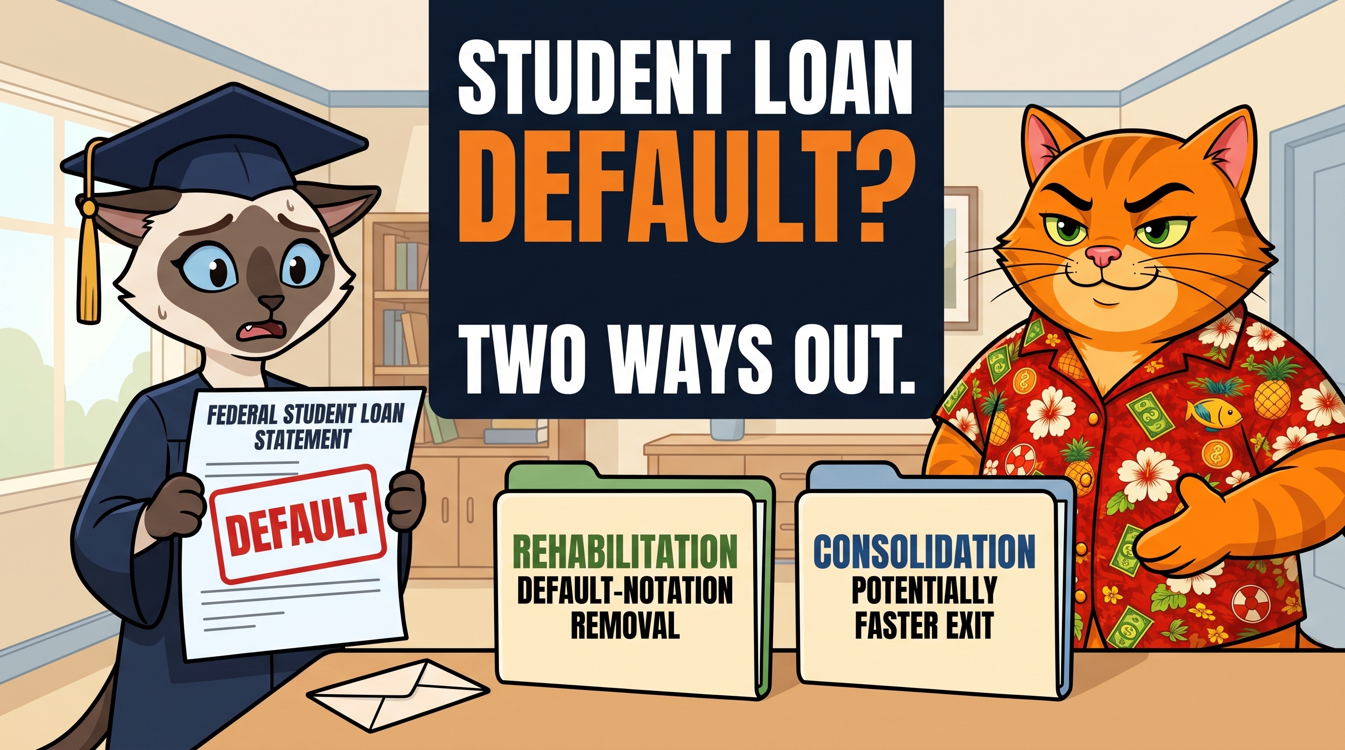 Already in Student Loan Default? Rehabilitation vs. Consolidation, Compared